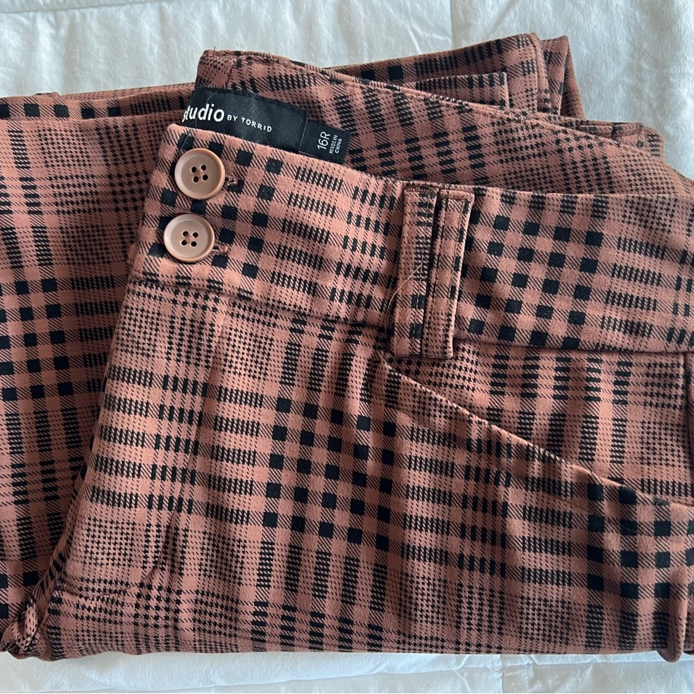 TORRID Brown plaid Women's Pants